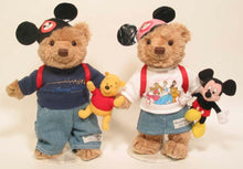 Load image into Gallery viewer, 2006 Harry & Hannah Walt Disney Teddy Bear Weekend Adventure Teddy Bears Set