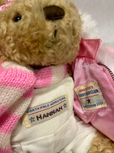 Load image into Gallery viewer, 2001 10” Harry & Hannah Christmas Adventure North Pole Set of 2 Teddy Bears