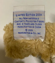 Load image into Gallery viewer, 2001 Harry & Hannah North Pole Adventure- 10” Harry Teddy Bear